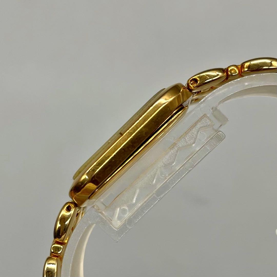 新品電池✨️DELMA les supremes ビジュー ゴールド金具 スクエア