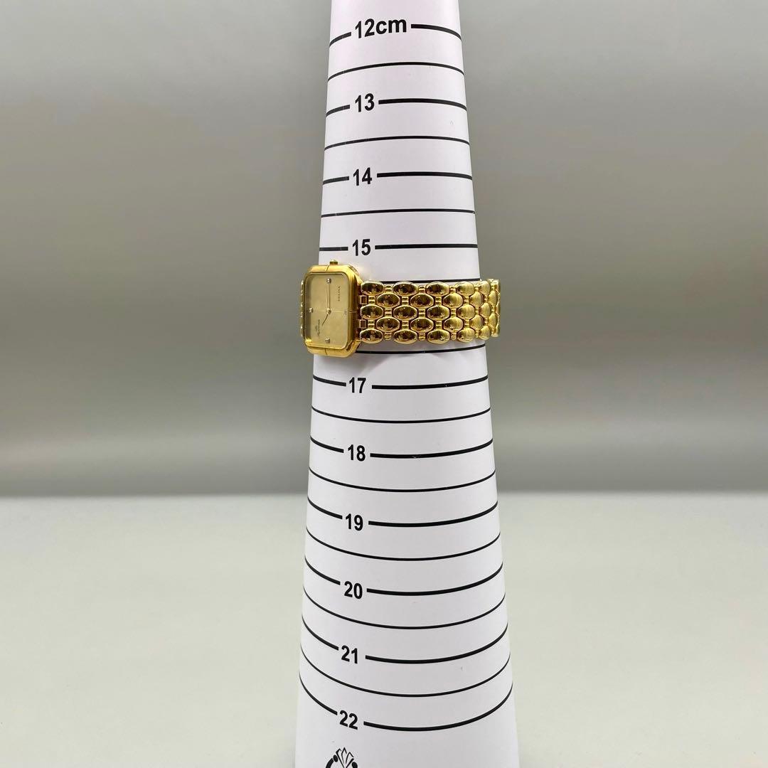 新品電池✨️DELMA les supremes ビジュー ゴールド金具 スクエア