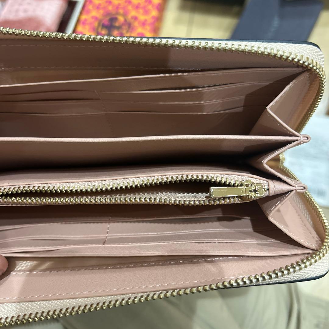 【新品未使用】　COACH 　 長財布　レザー ロングジップ　ピンク　馬車