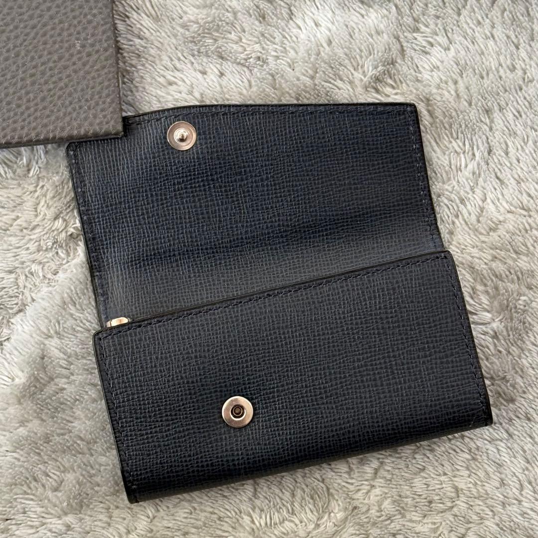 ⭐️未使用品⭐️　ヴァレクストラ　6連　キーケース　レザー　ネイビー　ユニセックス