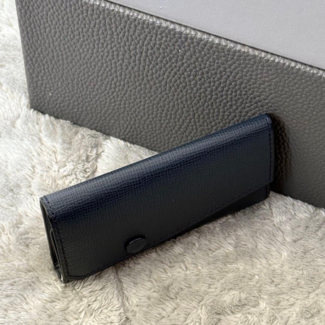 ⭐️未使用品⭐️　ヴァレクストラ　6連　キーケース　レザー　ネイビー　ユニセックス