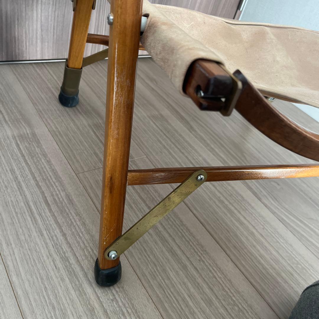 カーミットチェア ウォールナット オールドマウンテン 真鍮　カスタム　ラクダ