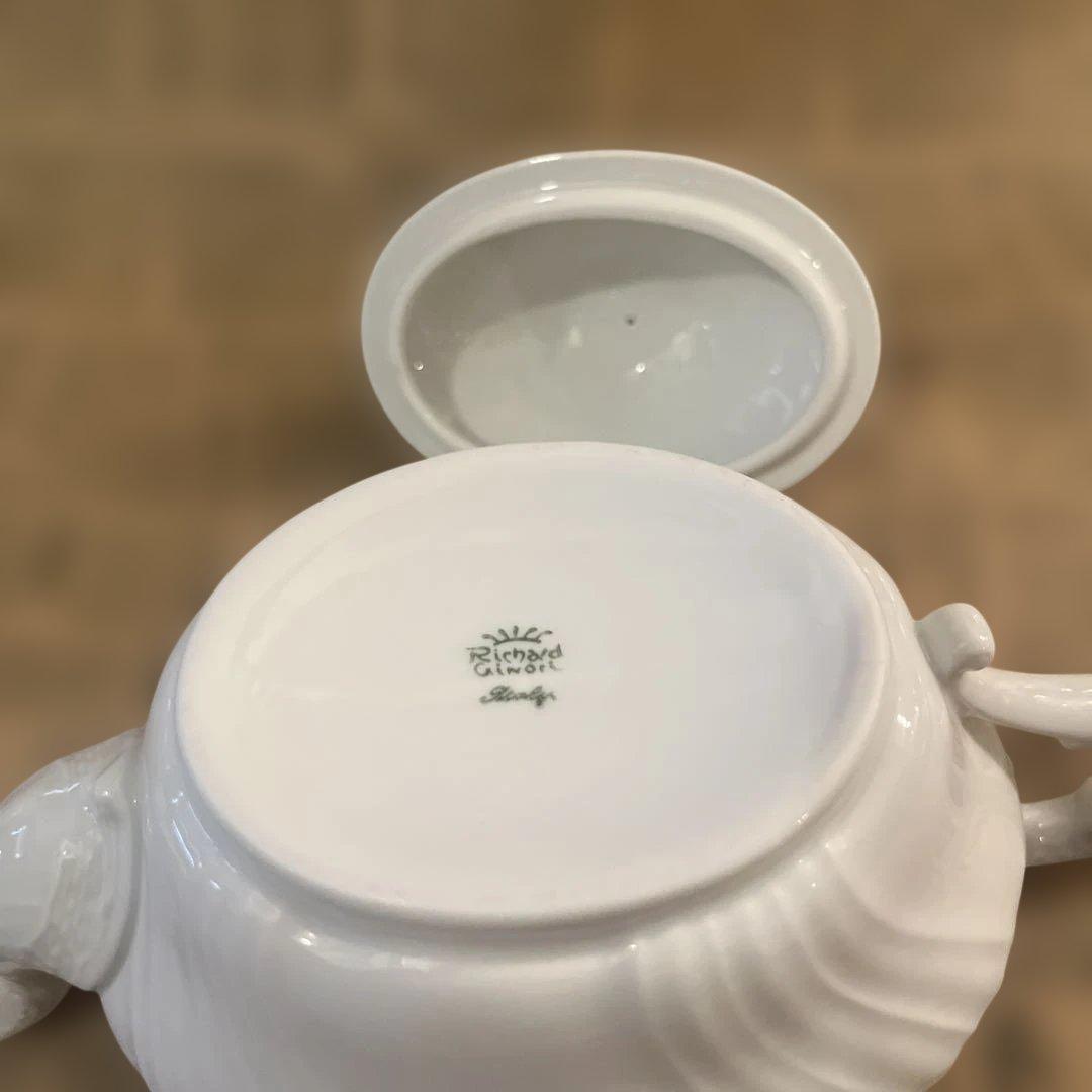美品 リチャードジノリ ベッキオホワイト ティーポット
