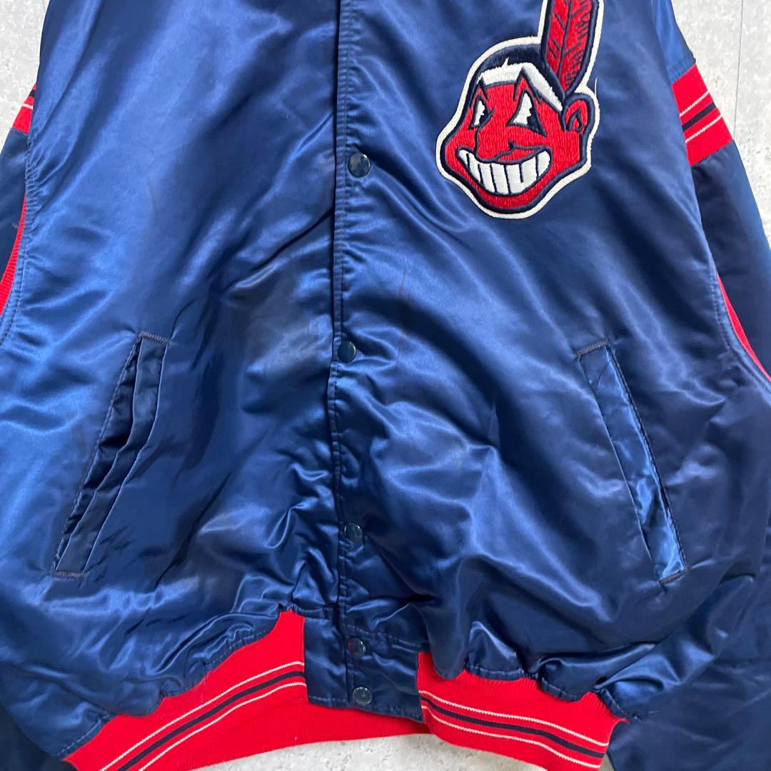 スターター　USA製 80s-90s インディアンズ　スタジアムジャンパー 短丈