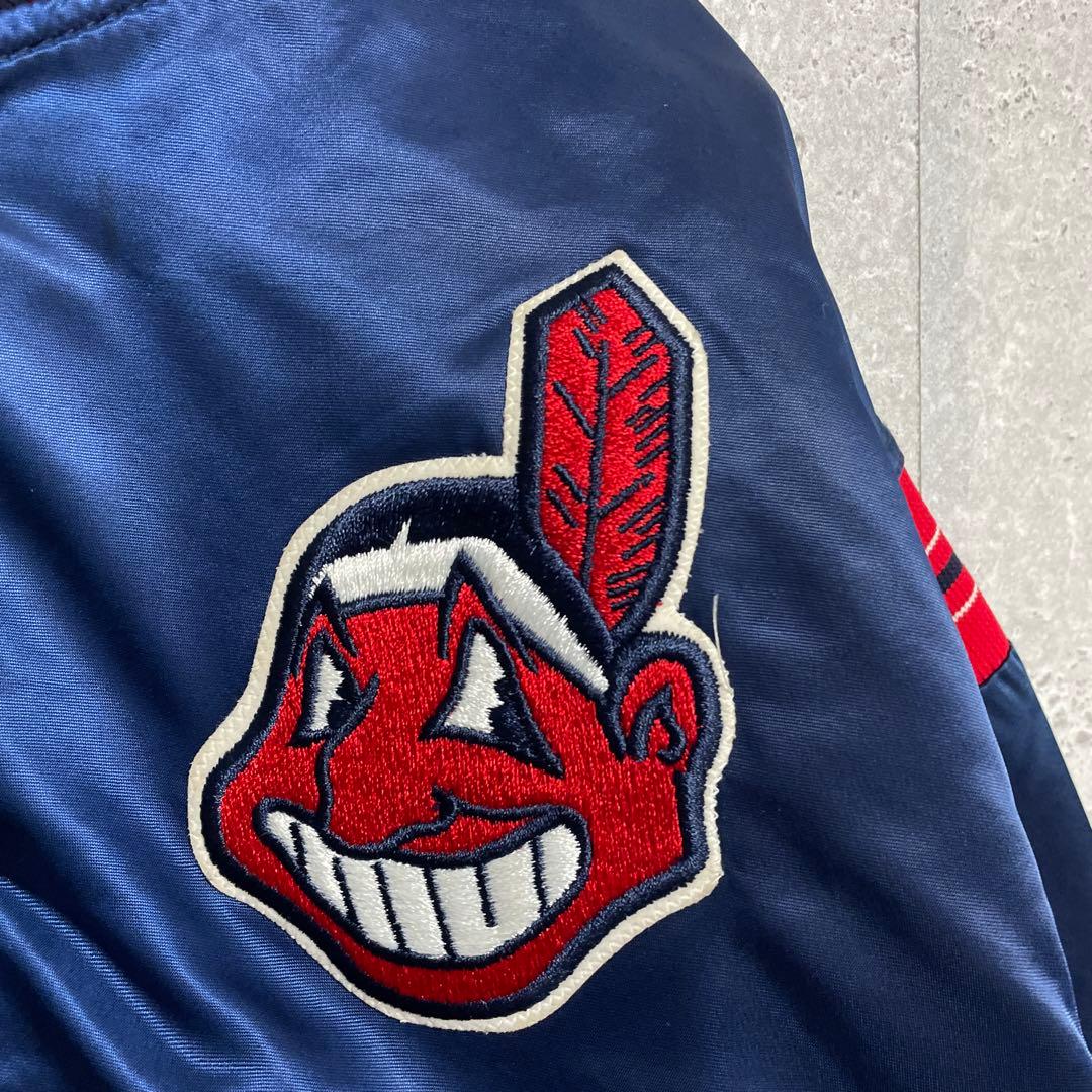 スターター　USA製 80s-90s インディアンズ　スタジアムジャンパー 短丈