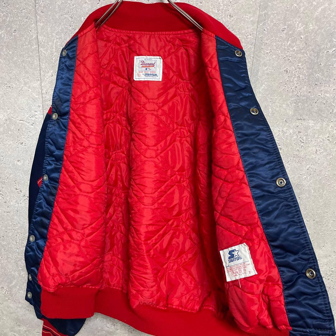 スターター　USA製 80s-90s インディアンズ　スタジアムジャンパー 短丈