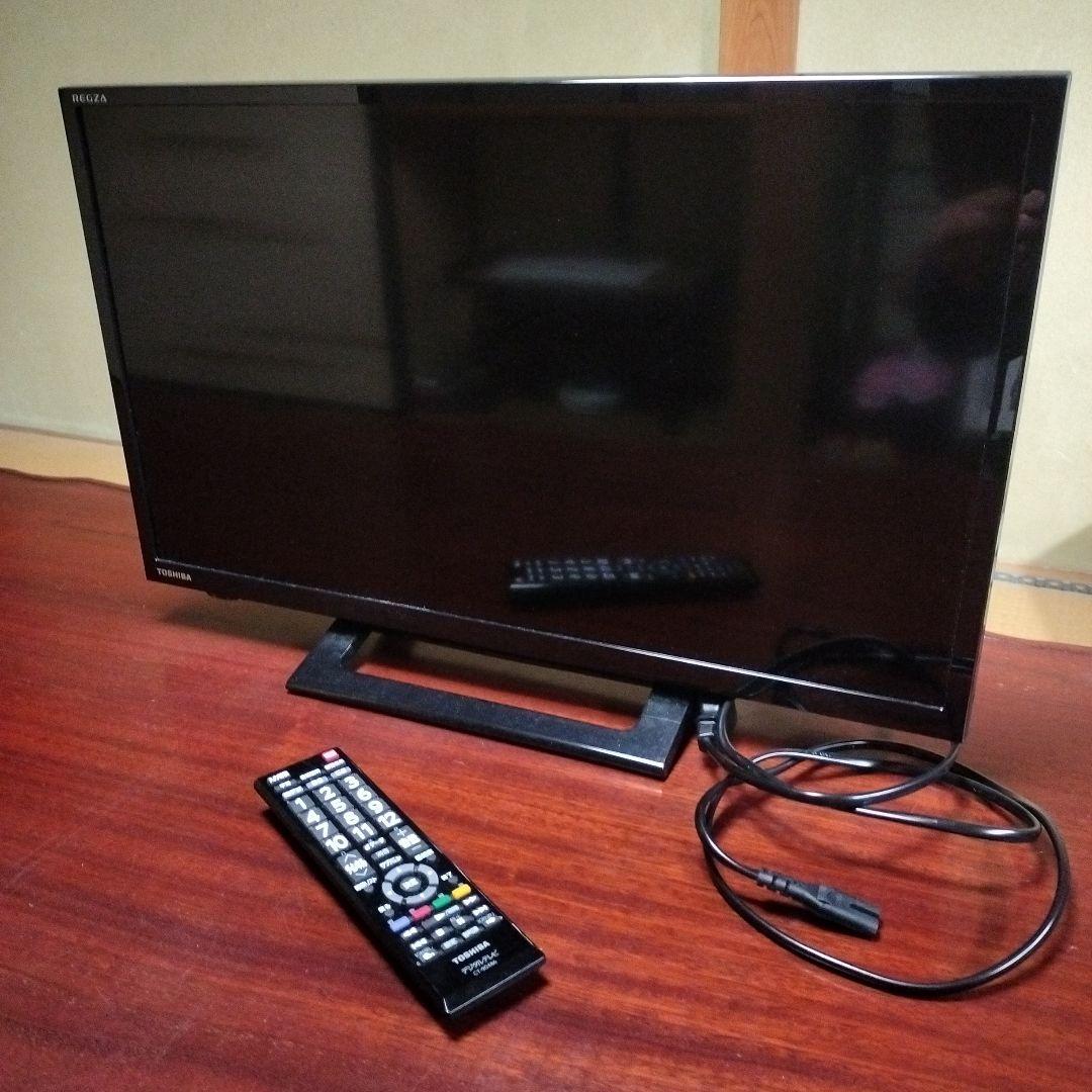 TOSHIBA REGZA 液晶テレビ 本体とリモコン付き　24インチ