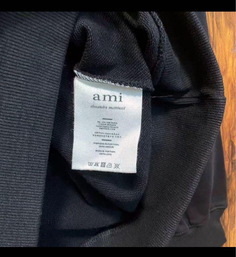 ami paris アミパリ スウェット トレーナー　S ブラック K1