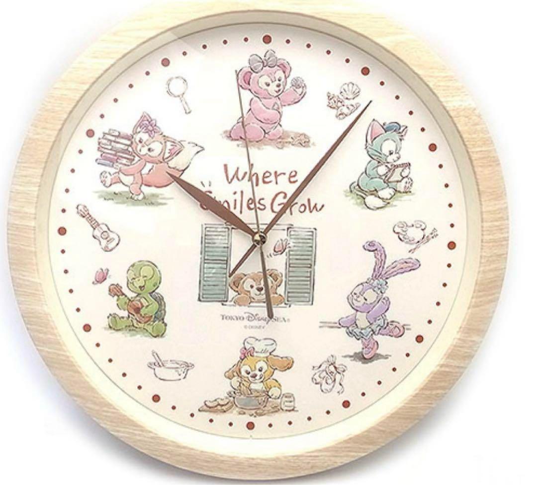 ダッフィー＆フレンズ掛時計 Where Smiles Grow