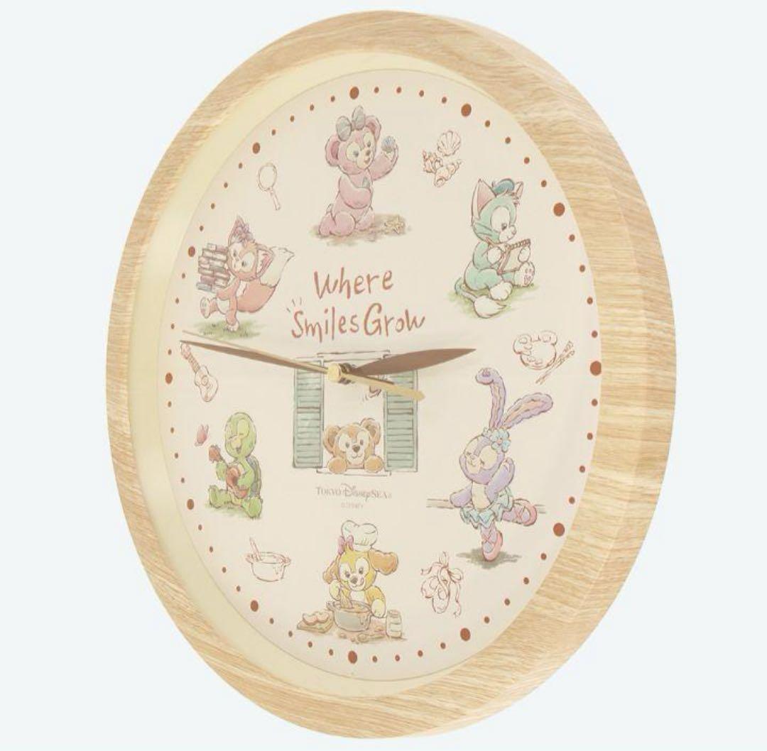 ダッフィー＆フレンズ掛時計 Where Smiles Grow