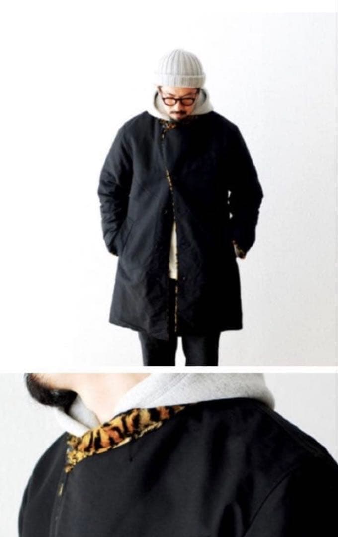 エンジニアードガーメンツファーコート　ヒョウ柄