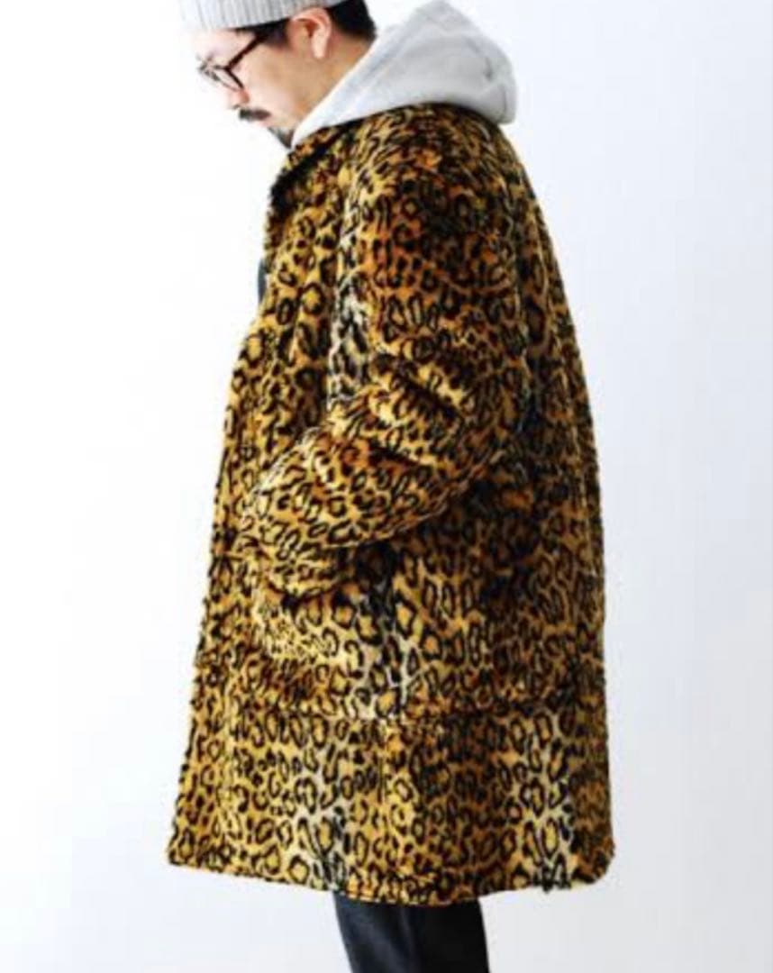 エンジニアードガーメンツファーコート　ヒョウ柄