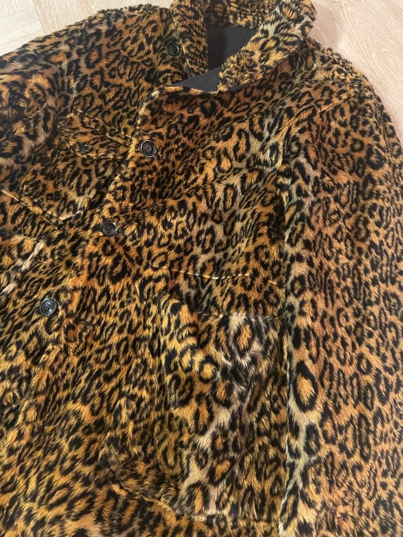 エンジニアードガーメンツファーコート　ヒョウ柄
