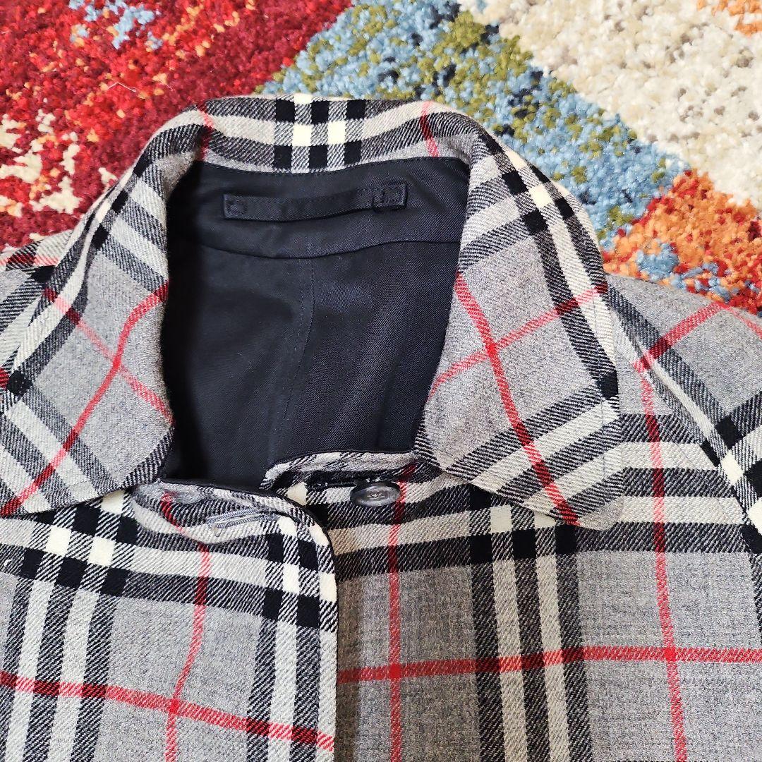 美品★【バーバリー リバーシブルウールコート】★サイズM
