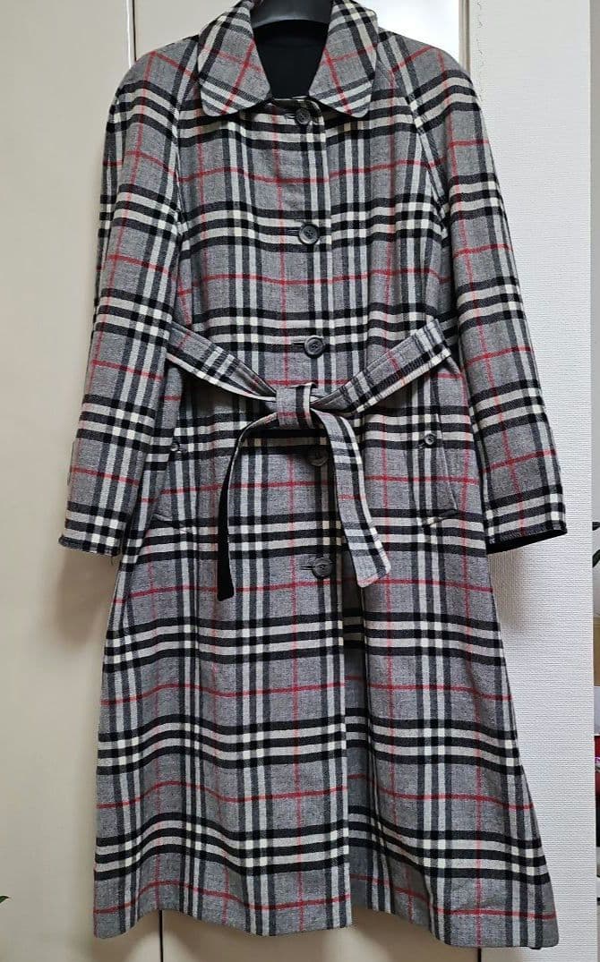 美品★【バーバリー リバーシブルウールコート】★サイズM