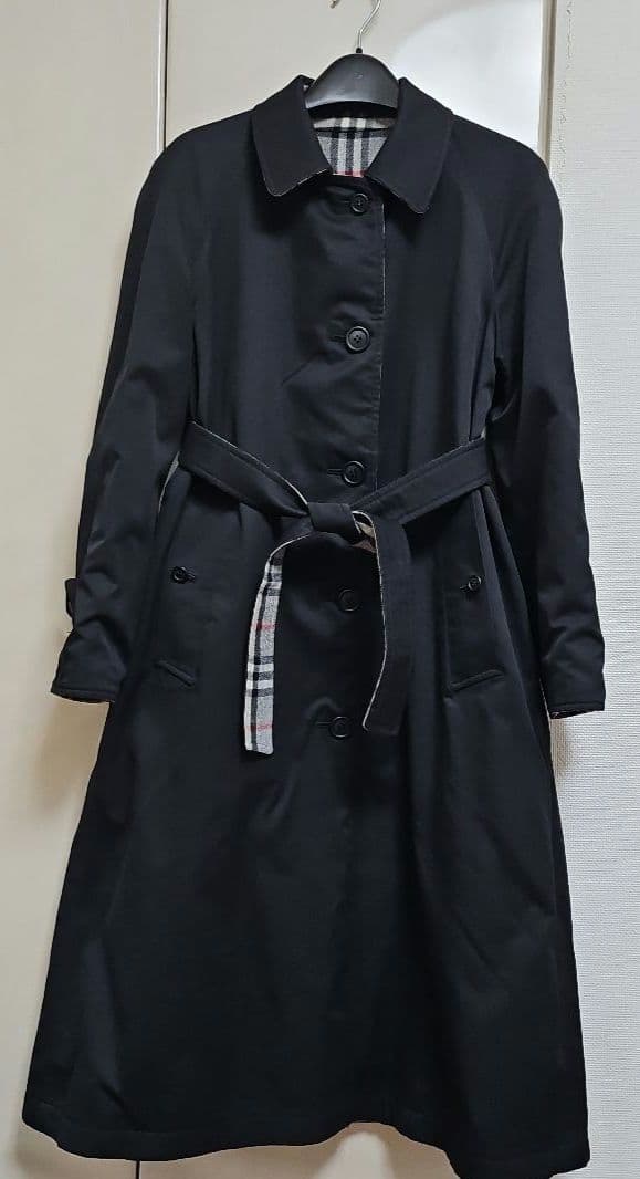 美品★【バーバリー リバーシブルウールコート】★サイズM