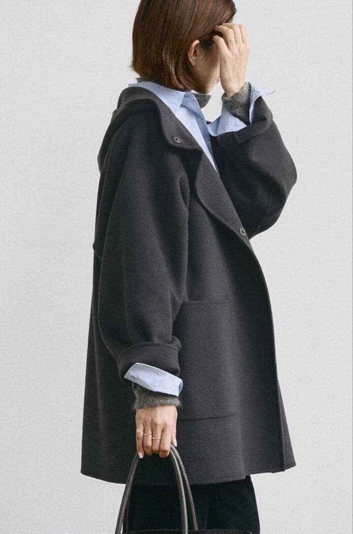 【未使用タグ付き】IENA SUPER120 ダブルフェイスフードコート 36