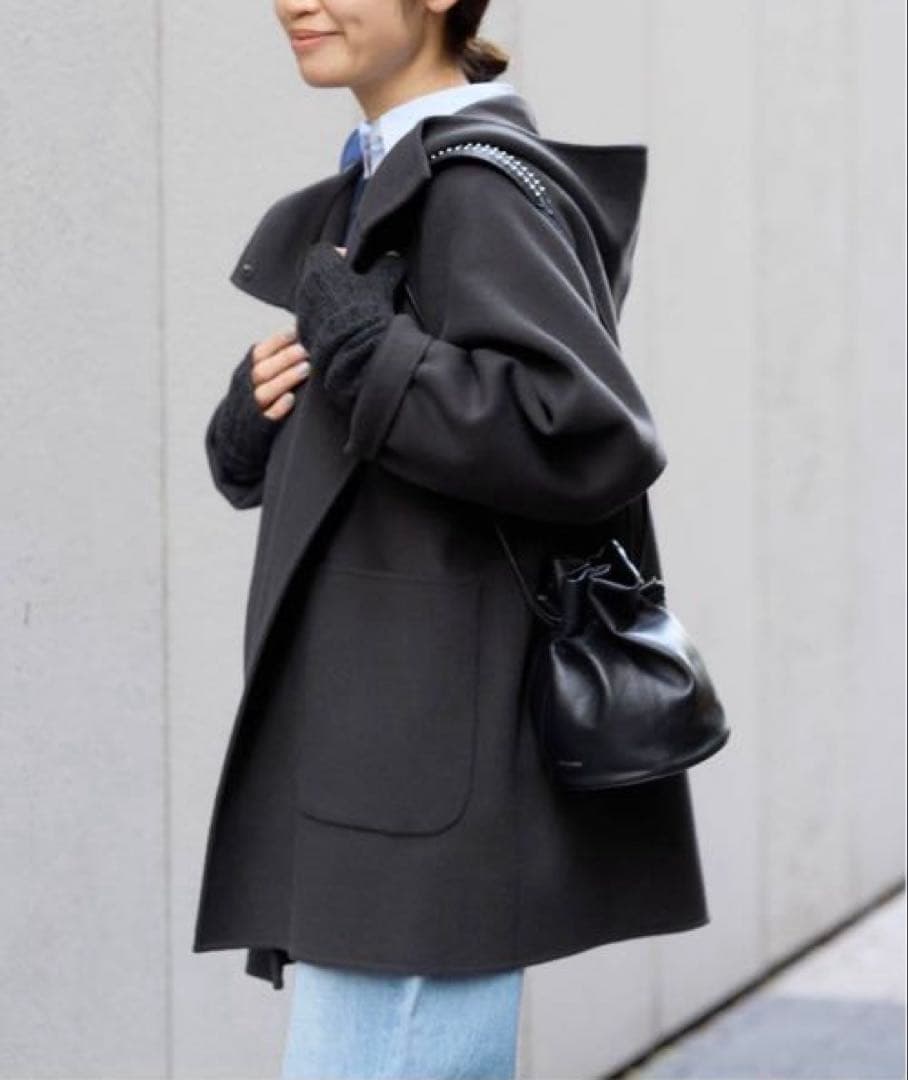 【未使用タグ付き】IENA SUPER120 ダブルフェイスフードコート 36