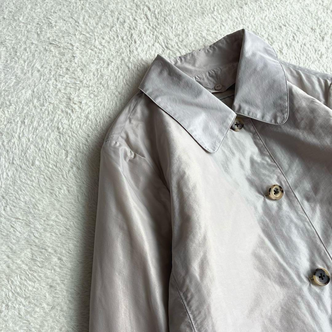 美品 マドモアゼルノンノン キルティングライナー付コート 撥水 スプリングコート