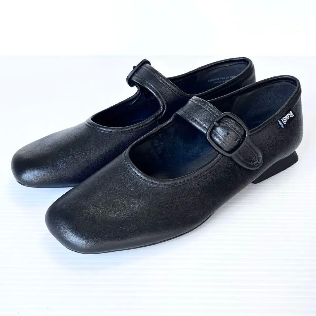 極美品✨ CAMPER カンペール カシマイラ フラットシューズ 22.5 黒