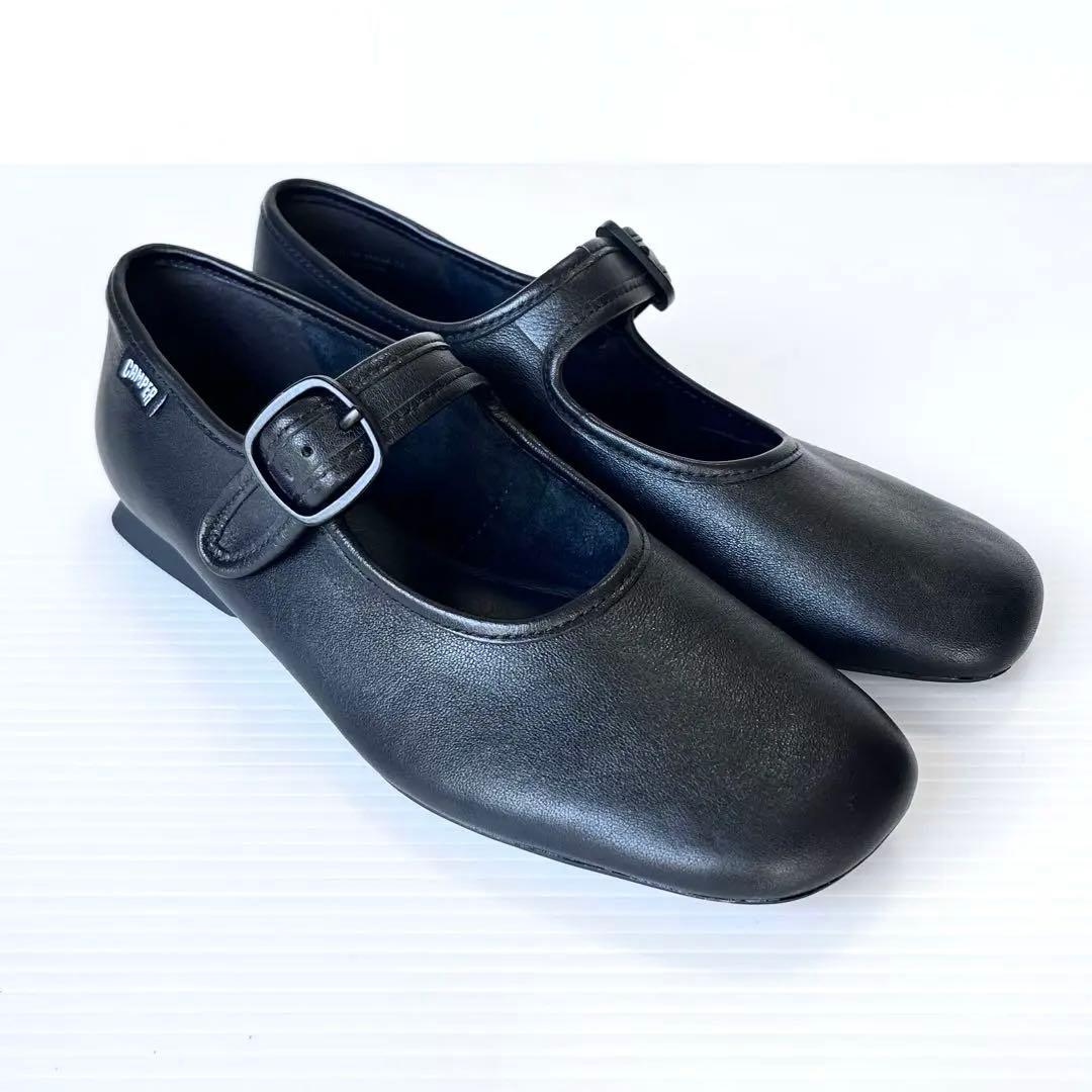極美品✨ CAMPER カンペール カシマイラ フラットシューズ 22.5 黒