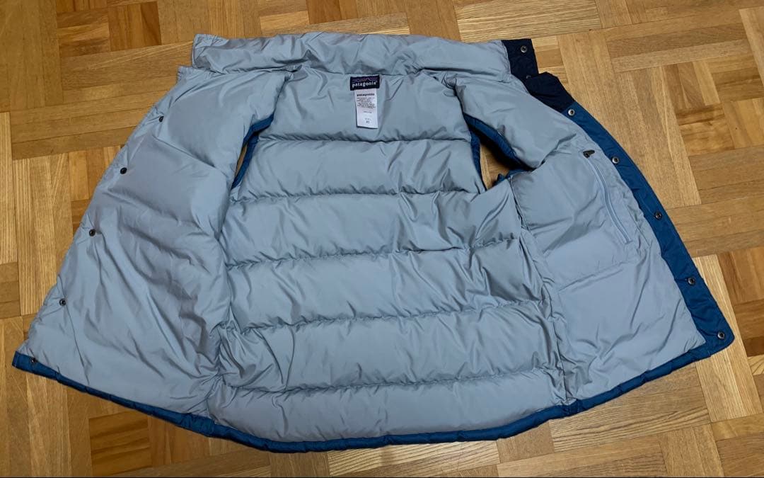 美品　廃番　パタゴニア　スリングショット ダウンベスト　ネイビー/ブルー　F9