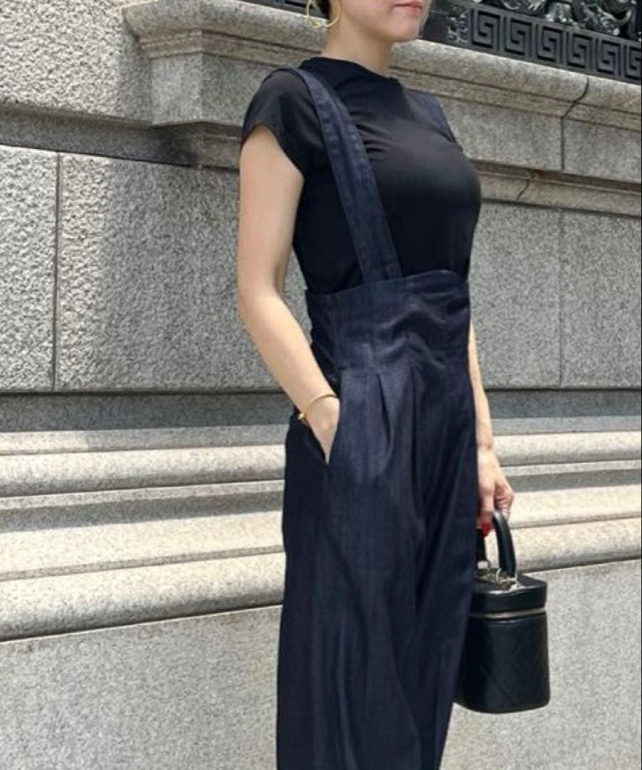 JENNE 2wayハイウエストリラックスデニムパンツ S