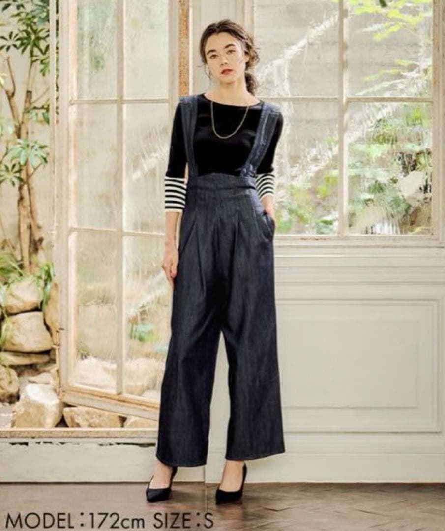 JENNE 2wayハイウエストリラックスデニムパンツ S