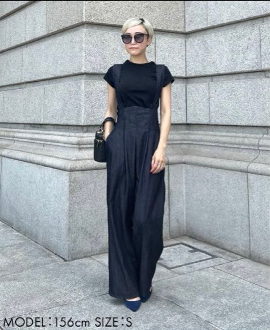 JENNE 2wayハイウエストリラックスデニムパンツ S