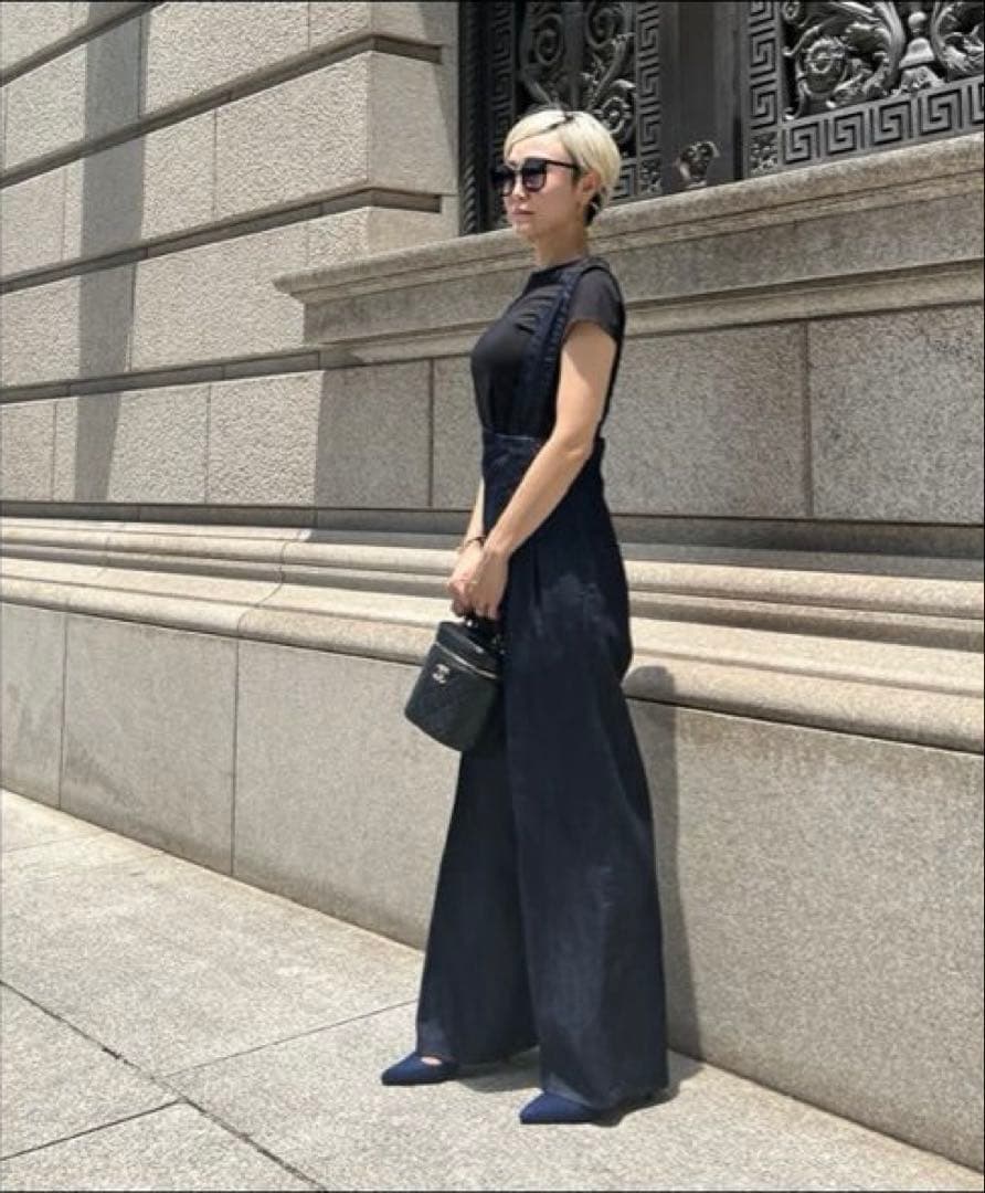 JENNE 2wayハイウエストリラックスデニムパンツ S