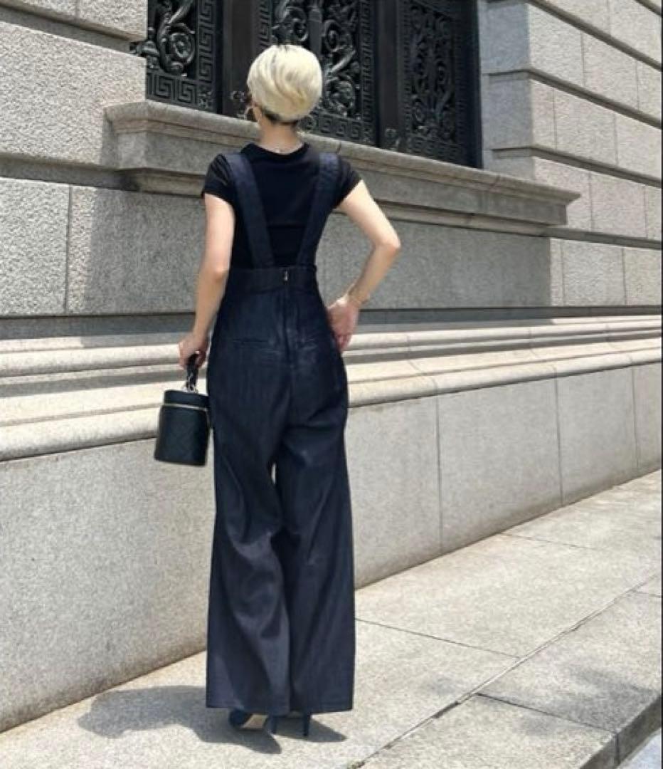 JENNE 2wayハイウエストリラックスデニムパンツ S