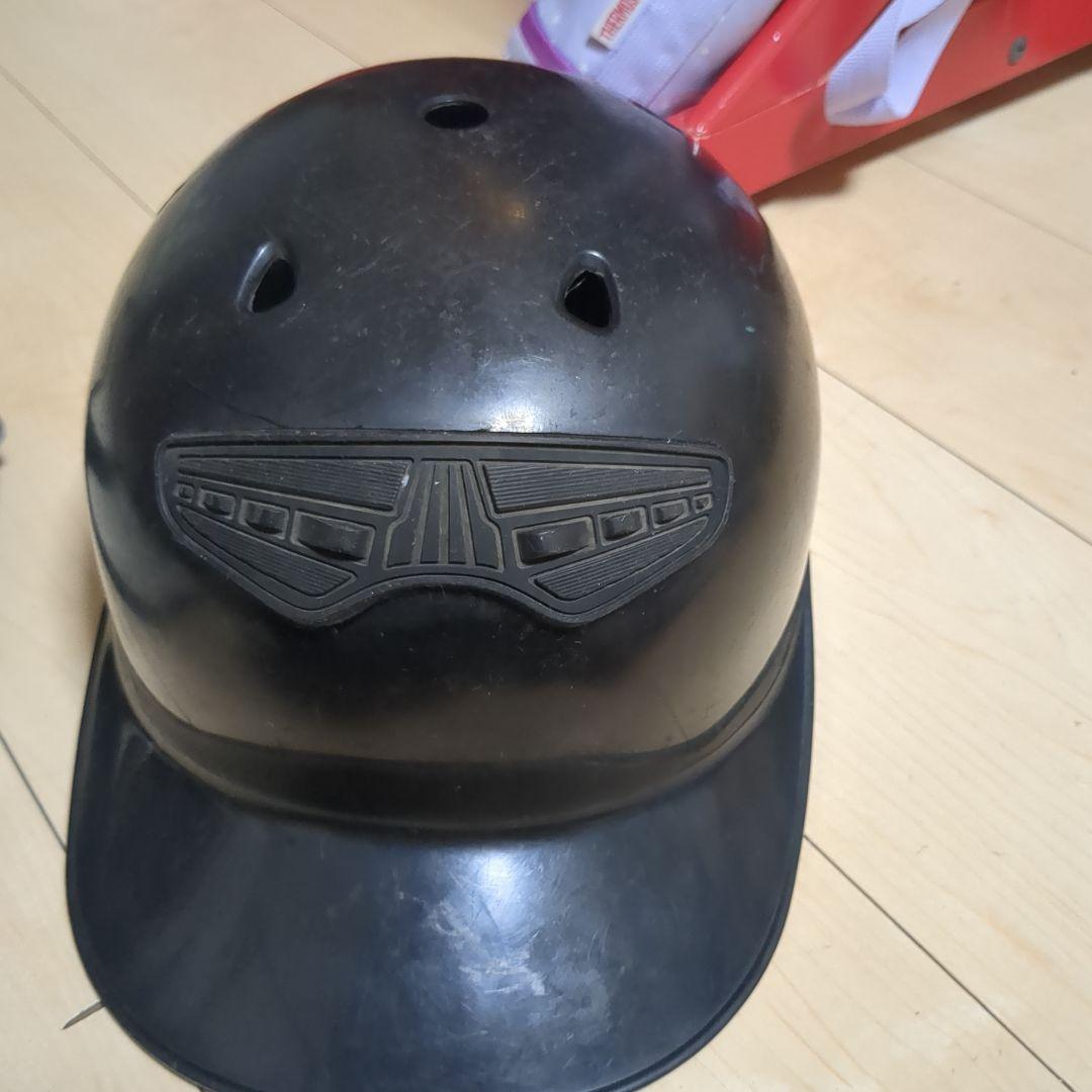 キャッチャー　捕手用防具　一般軟式　レガース　プロテクター　メット　 　黒