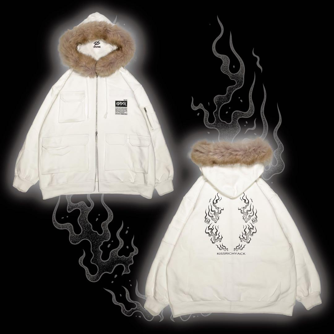 「DANNYOM」 KRY パーカー ホワイト