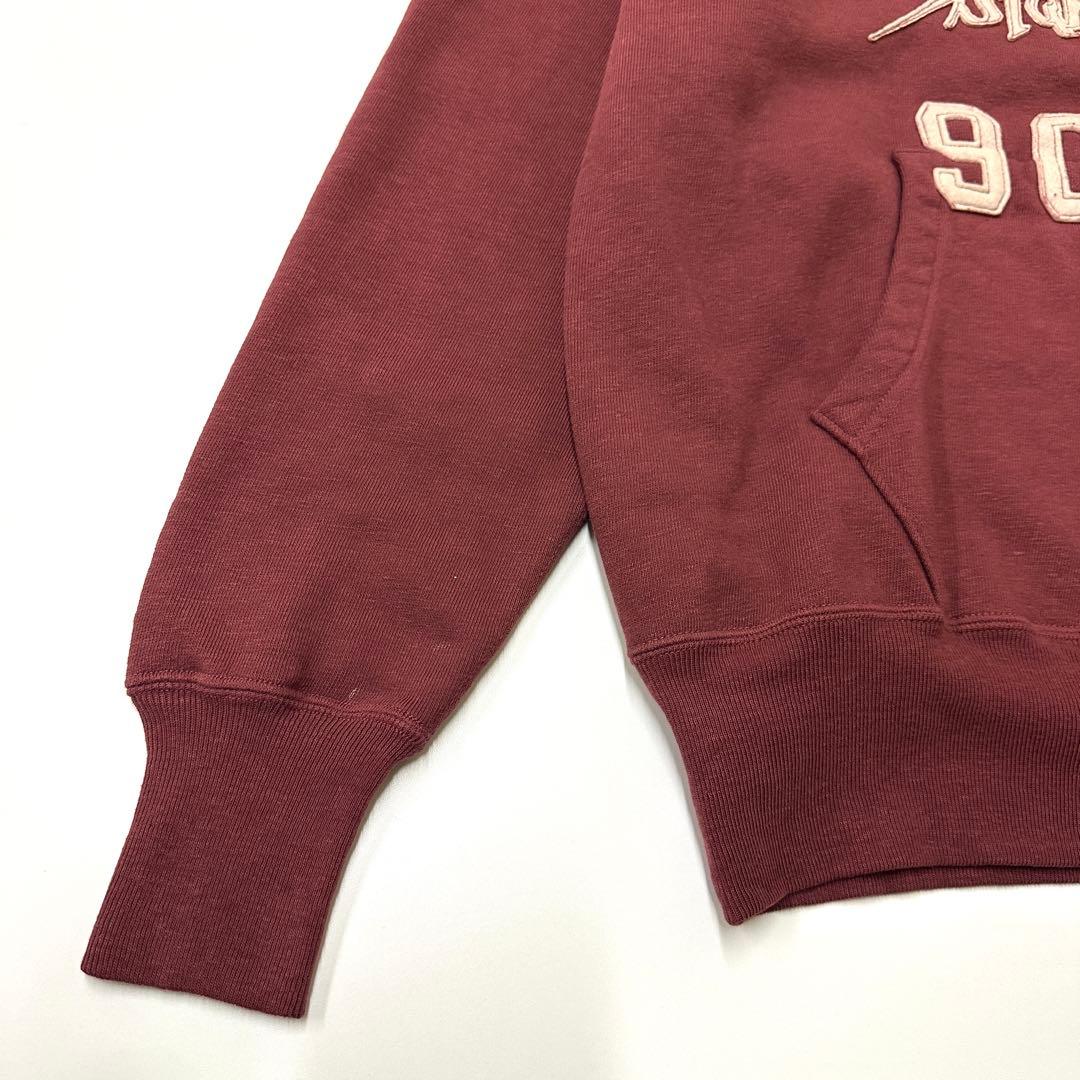 45R パーカー HERITAGE 裏毛フーディー アイランドワッペン ボルドー