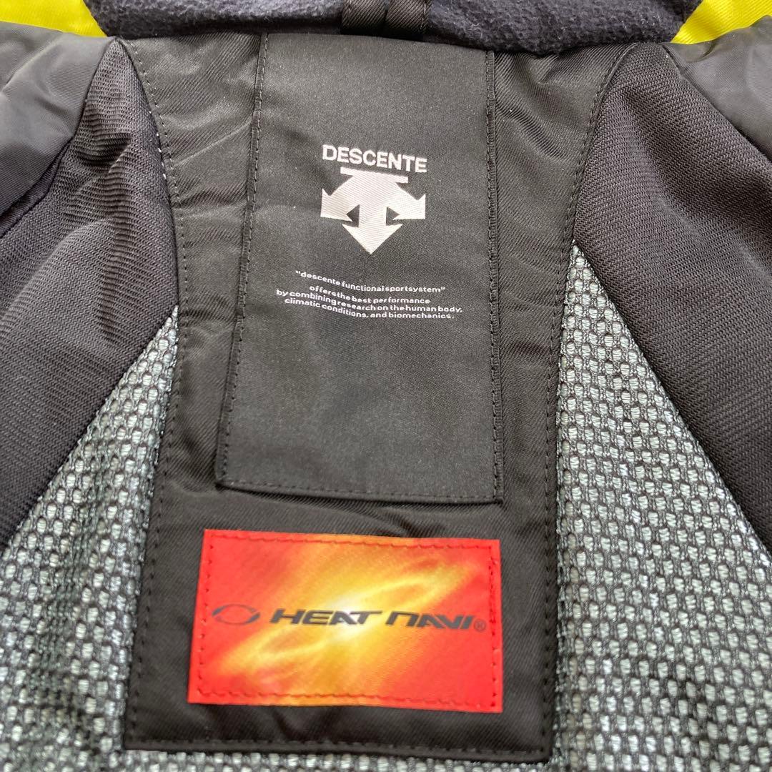 【美品】デサントdescentスキーウェアスキー スノボジャケットMメンズ黄青