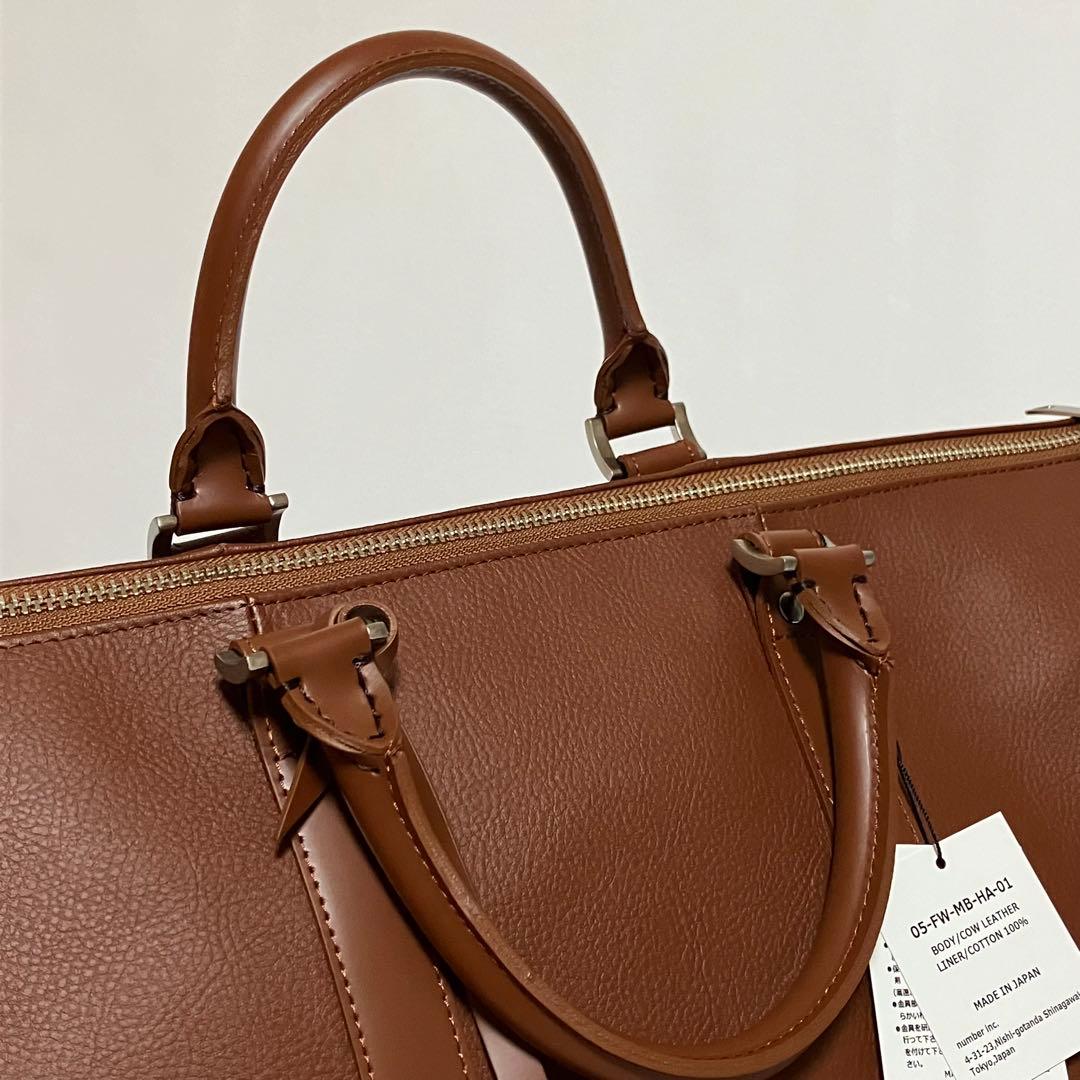 MBハイエンドトラベルバッグ　ボストンバッグ　旅行　レザー　ブラウン　2way