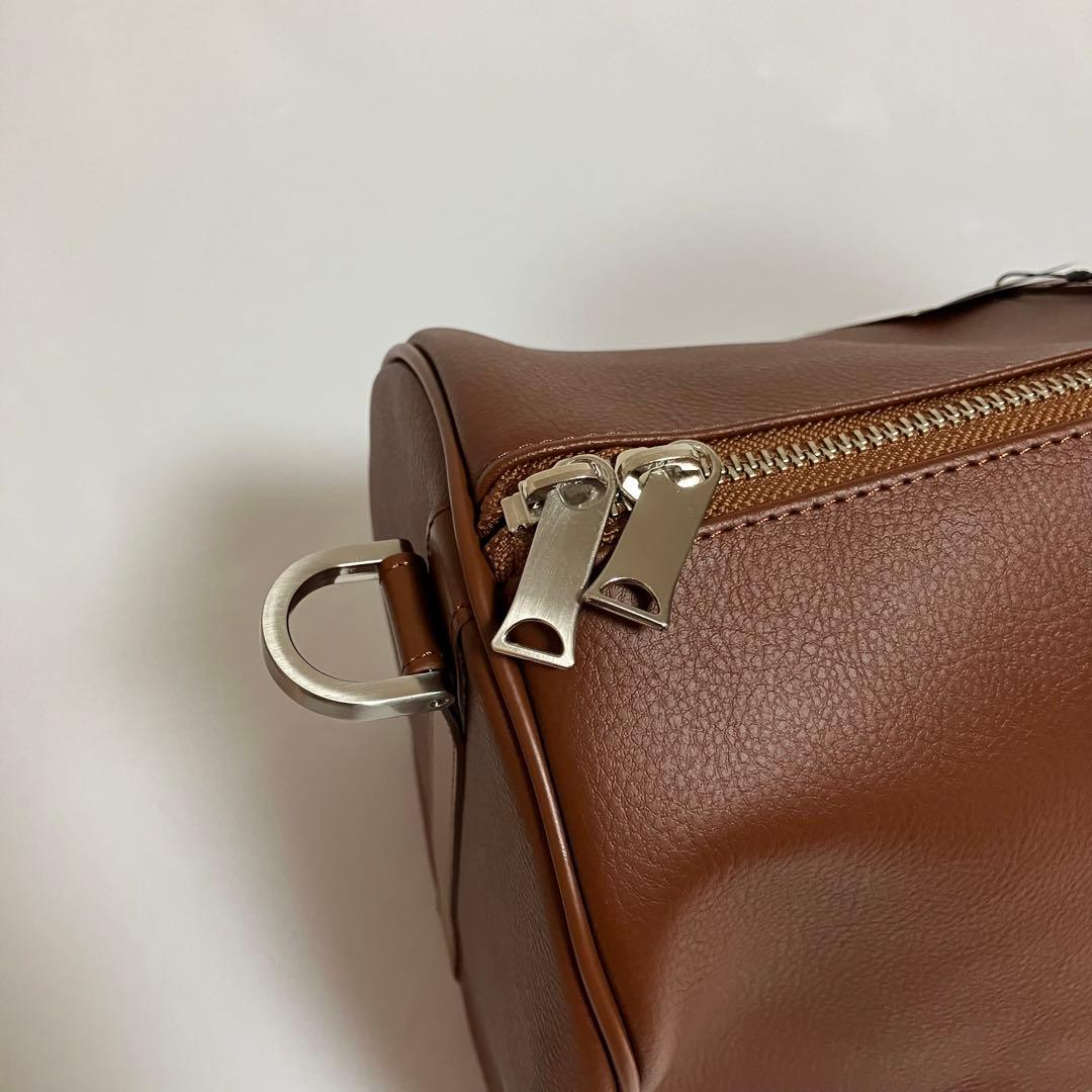 MBハイエンドトラベルバッグ　ボストンバッグ　旅行　レザー　ブラウン　2way