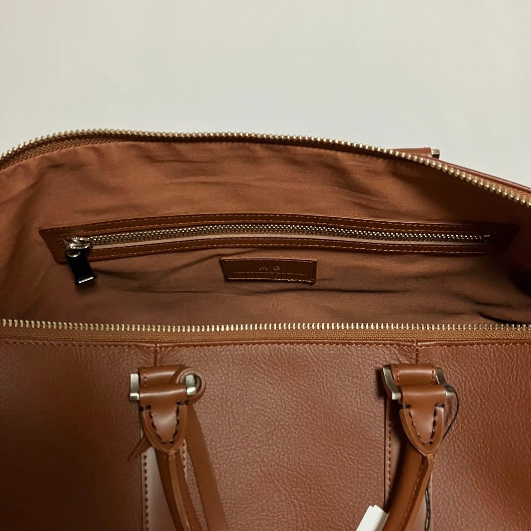 MBハイエンドトラベルバッグ　ボストンバッグ　旅行　レザー　ブラウン　2way
