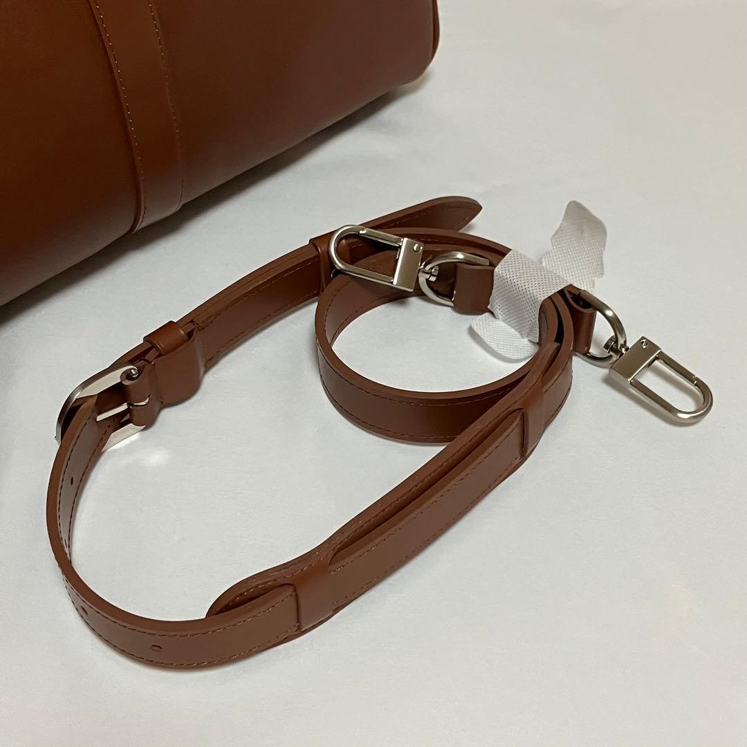 MBハイエンドトラベルバッグ　ボストンバッグ　旅行　レザー　ブラウン　2way