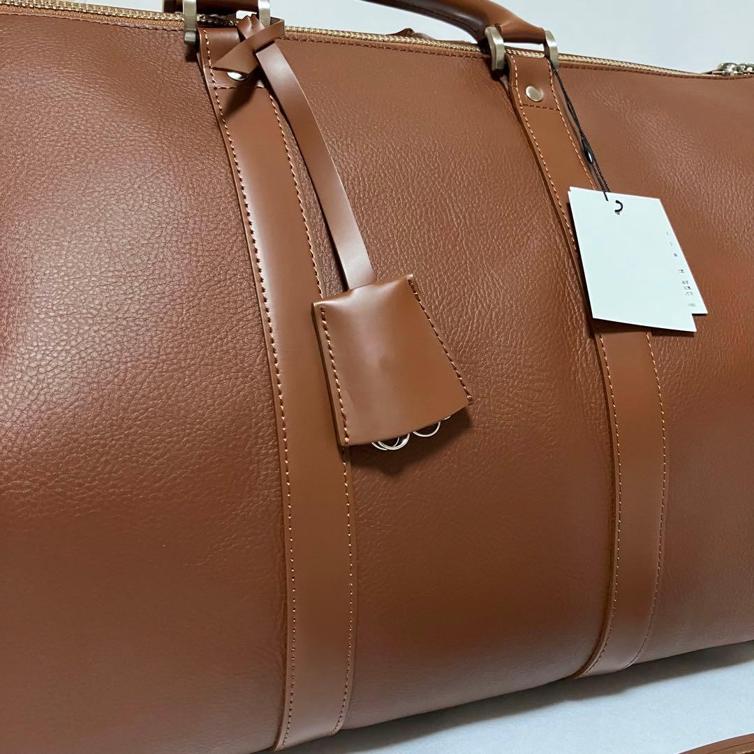 MBハイエンドトラベルバッグ　ボストンバッグ　旅行　レザー　ブラウン　2way