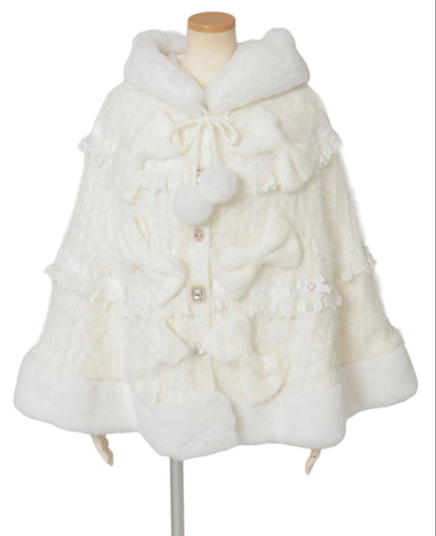 LIZLISA ミルフィーユレースポンチョ