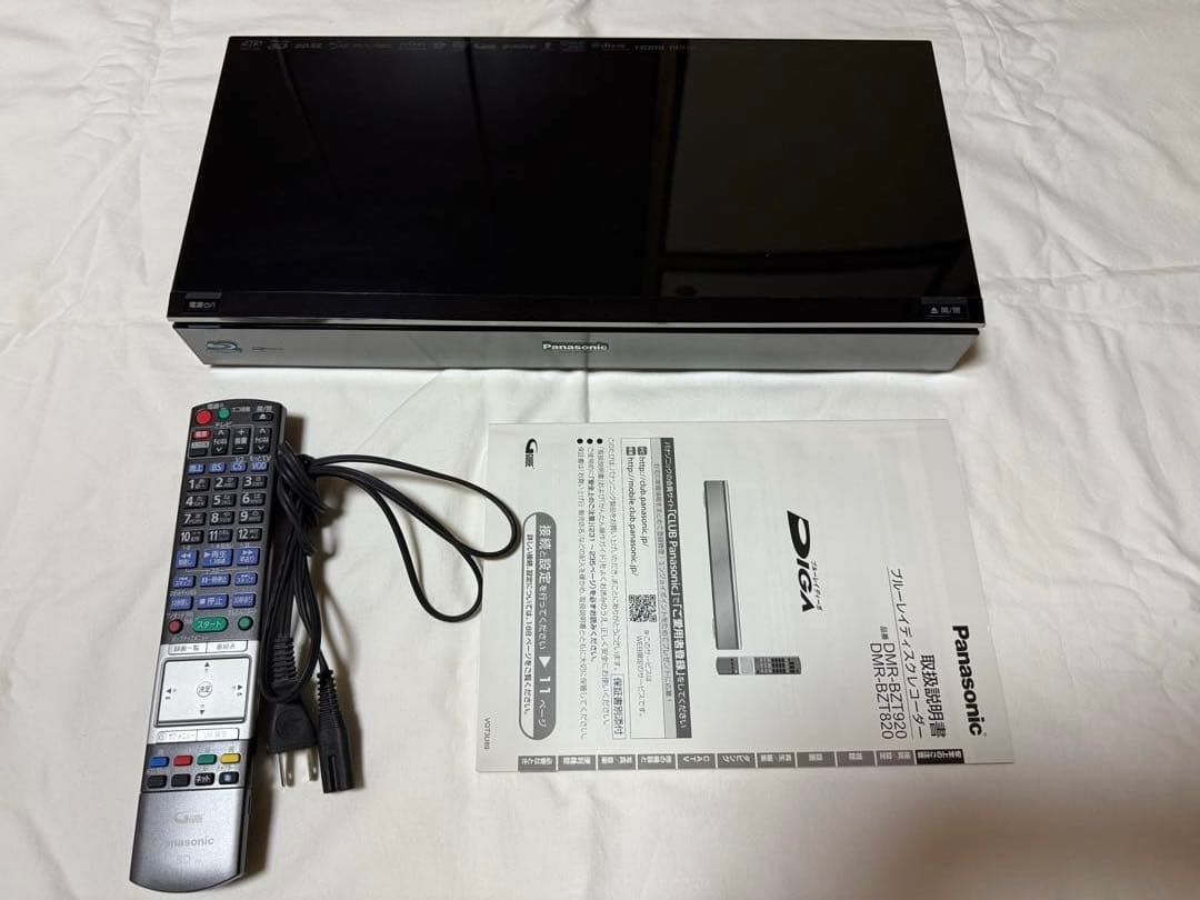 Panasonic DIGA DMR-BZT820 1TB 3番組
