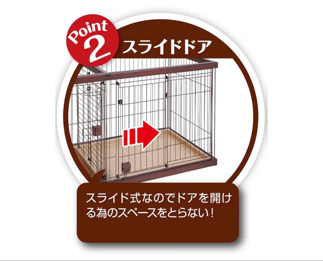 Petio トイレのしつけができるドッグルームサークル、専用トイレトレー付き