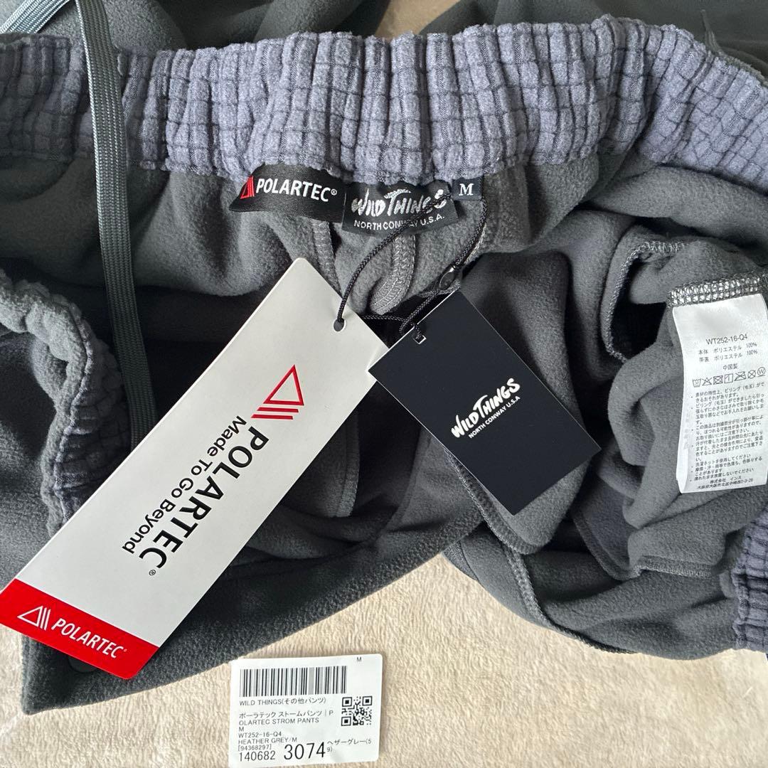 WILD THINGS ポーラテック ストームパンツ ヘザーグレー M