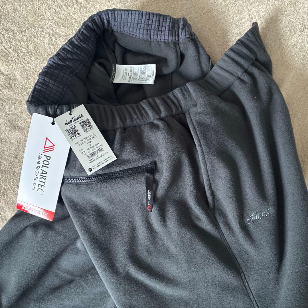 WILD THINGS ポーラテック ストームパンツ ヘザーグレー M