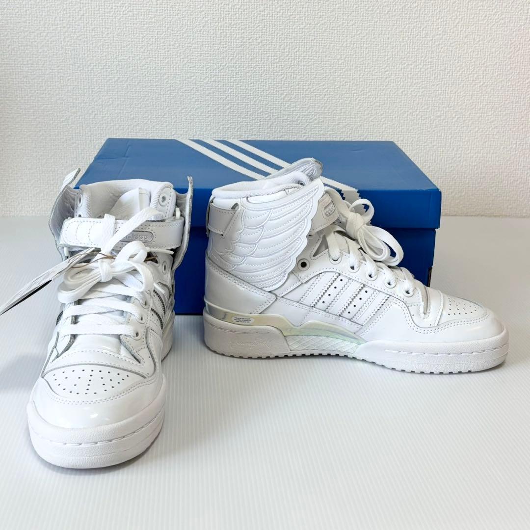 新品未使用　ジェレミー・スコット × アディダス オパールウィングス 4.0 白