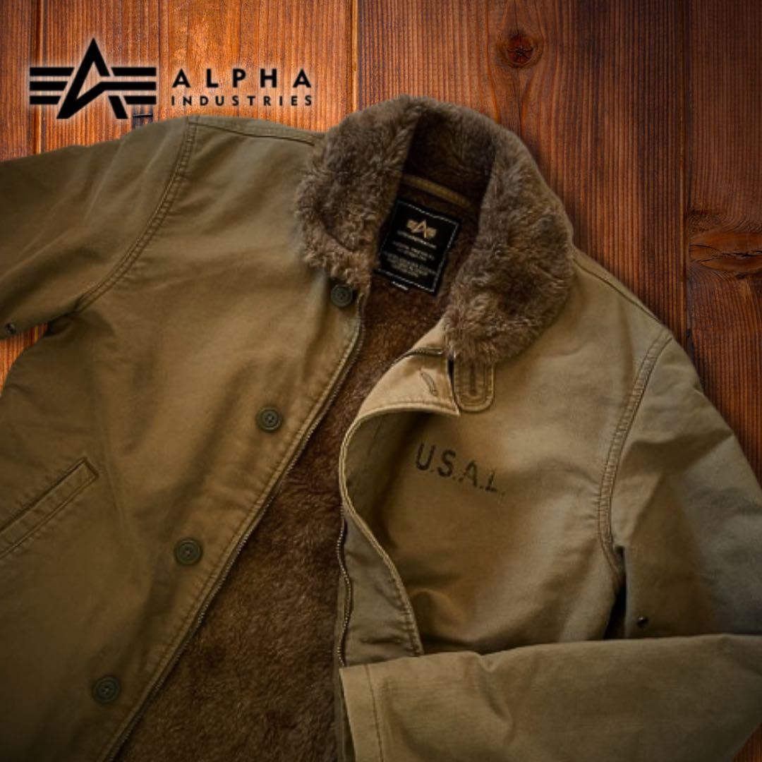 『希少XL◎』ALPHA INDUSTRIES(アルファ)N-1デッキジャケット