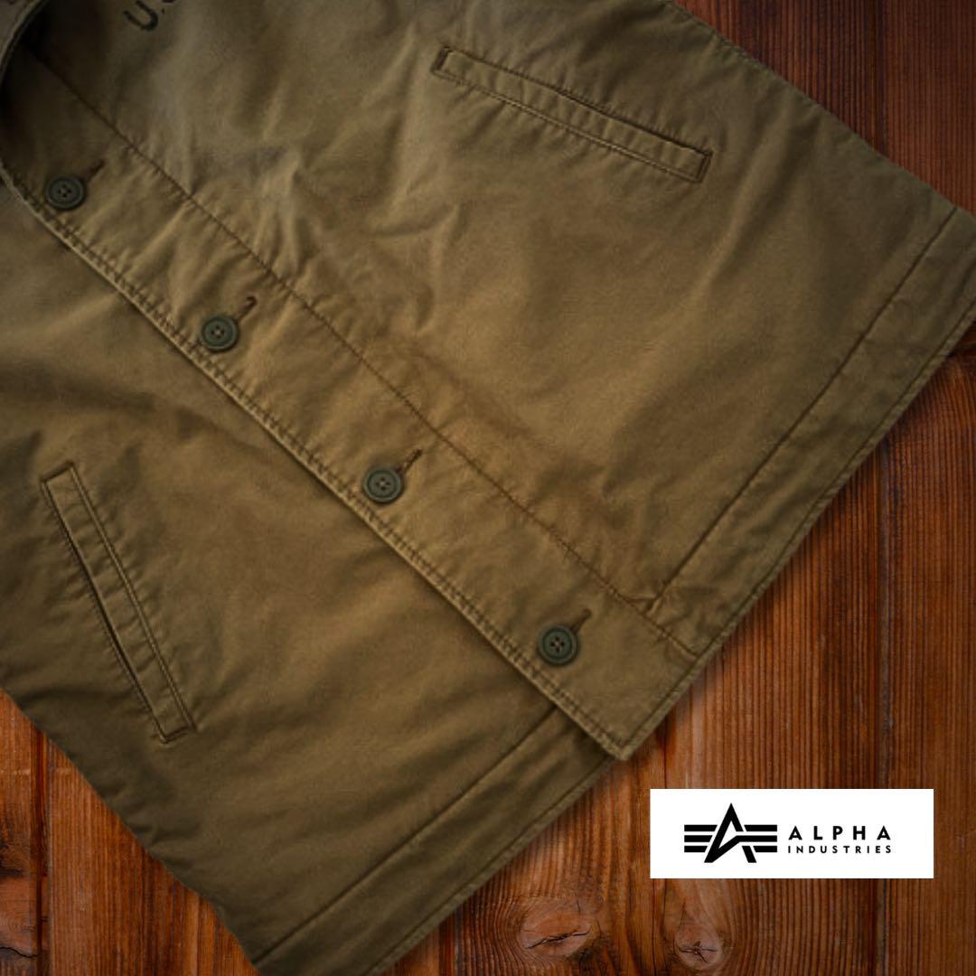 『希少XL◎』ALPHA INDUSTRIES(アルファ)N-1デッキジャケット