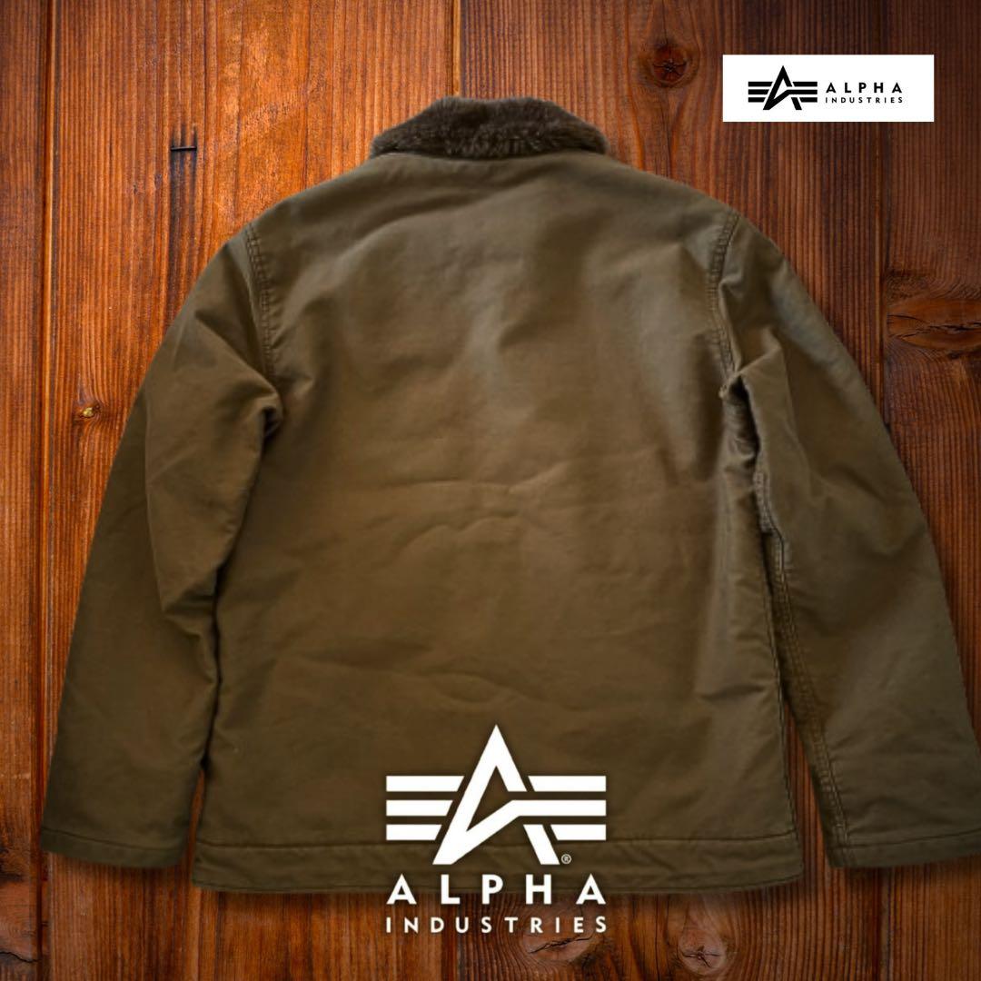 『希少XL◎』ALPHA INDUSTRIES(アルファ)N-1デッキジャケット