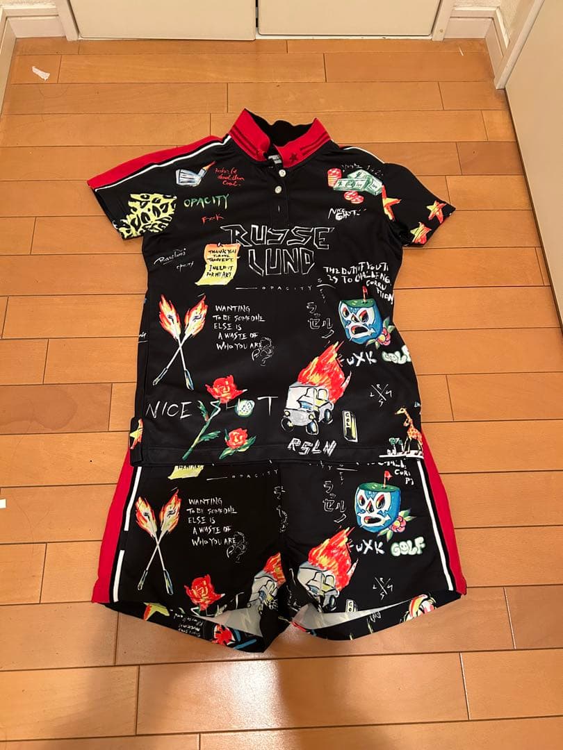 美品⛳️ ラッセルノ　セットアップ　半袖ポロシャツ　ショートパンツ レディース1